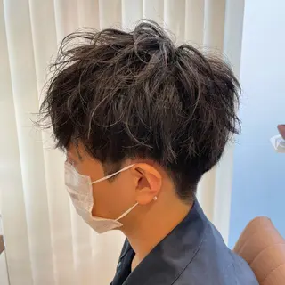 ショート パーマ メンズ 【メンズ縮毛矯正】 田中秀斗のヘアスタイル