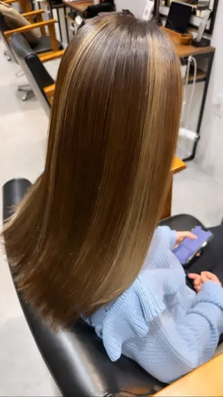 ロング 丹羽大喜 縮毛矯正/美髪矯正のヘアスタイル