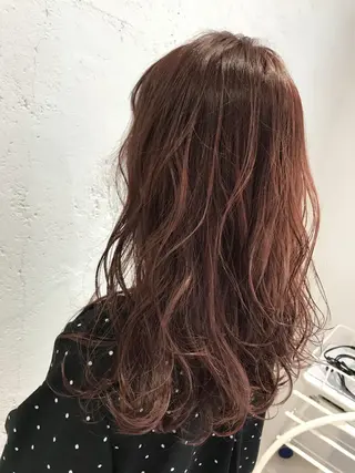 セミロング カラー パーマ ヘアアレンジ マツエク・マツパ 韓国ヘア/レイヤー /透明感カラー❤️のヘアスタイル