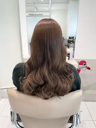 セミロング ツノダ ルカのヘアスタイル