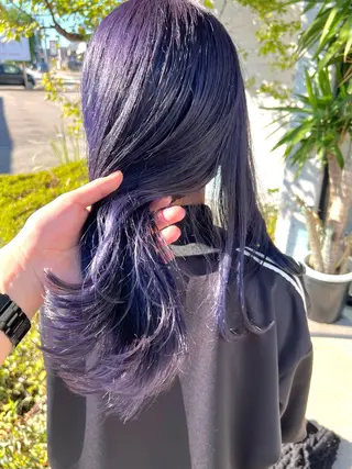 セミロング カラー 池本 勇大のヘアスタイル
