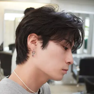 メンズ RIKU/毛流れ ヘア×眉ワックスのヘアスタイル