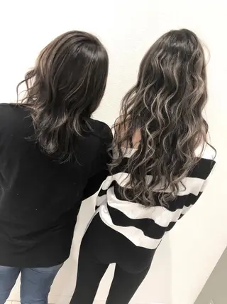 ロング カラー 海外風レイヤーカット 👑店長　平松　由のヘアスタイル