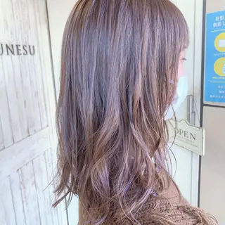 セミロング カラー ヘアアレンジ 似合わせhair🔸 アサダ タカコ🔸のヘアスタイル