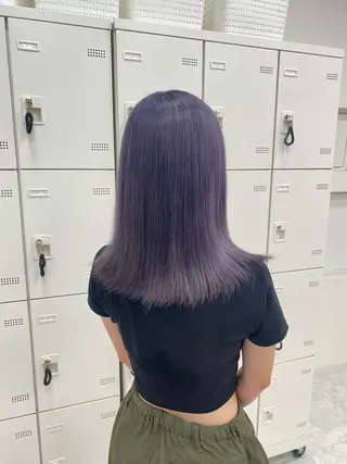 ミディアム カラー 💖似合わせカラー レイヤー💖縮毛矯正のヘアスタイル
