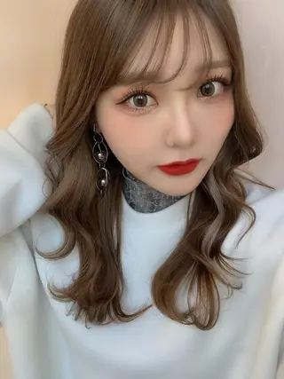 ロング レイヤー専門家 ダブルカラー修のヘアスタイル