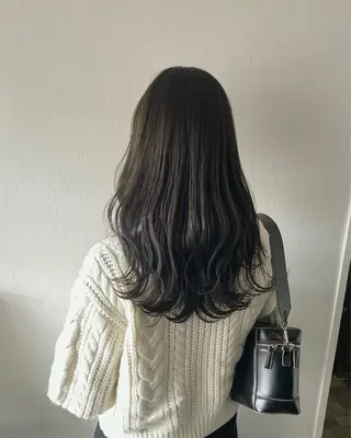 ロング カラー 暗髪とオリーブ🌿 渡辺拓人のヘアスタイル