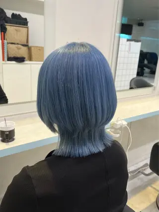 ミディアム カラー ブリーチカラー 🩵MIZUKIのヘアスタイル