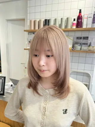 ミディアム カラー 🪞美髪レイヤー特化 🪞青木のヘアスタイル