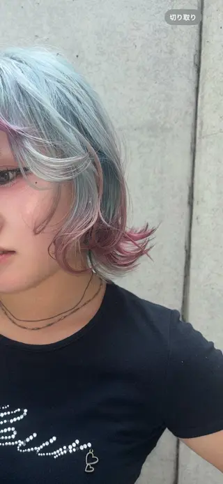 ミディアム カラー 艶カラー🎀メンズ カットasunaのヘアスタイル