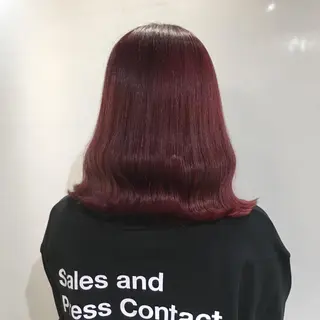 ミディアム カラー ヘアアレンジ 柔らか垢抜けｶﾗｰと ｶｯﾄ🫧ASUKAのヘアスタイル