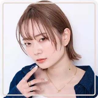 ミディアム 岡本 琉聖のヘアスタイル