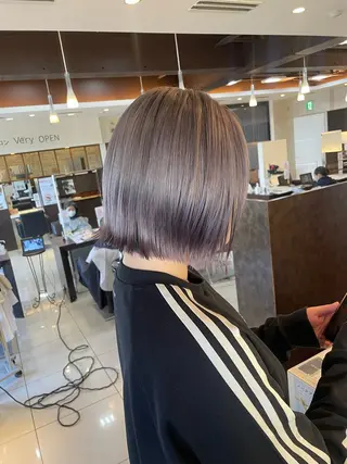 ミディアム カラー 🤎韓国ヘア ベージュ まゆか🤎のヘアスタイル