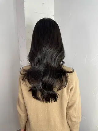 ロング MINAMO 韓国レイヤーのヘアスタイル