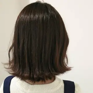 カラー パーマ ヘアアレンジ メンズ キッズ ネイル マツエク・マツパ セミロング MEGUMI megumiのヘアスタイル
