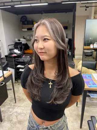 ロング カラー EGAO /藤沢/海外ヘアのヘアスタイル