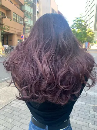 セミロング fuuka/ ハイトーン/海外ヘアのヘアスタイル