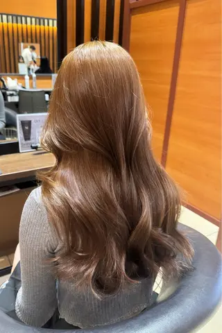 ロング カラー 🖤hana/顔周り /韓国風ヘア🖤のヘアスタイル