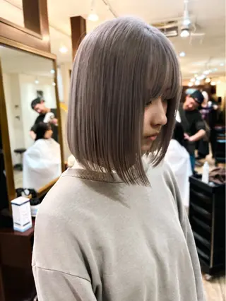ショート カラー レイヤー/パーマ /縮毛/ 宮本 泰周のヘアスタイル