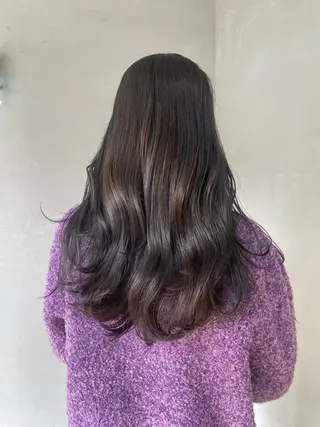ロング カラー 新宿/韓国ヘア/ 髪質改善ストレートのヘアスタイル