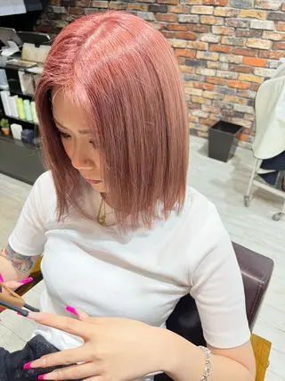 カラー ayumi / 郡山/暖色カラーのヘアスタイル