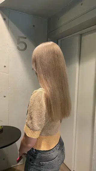 ロング 抜け感ハイトーン/ ボブ/Ririnaのヘアスタイル