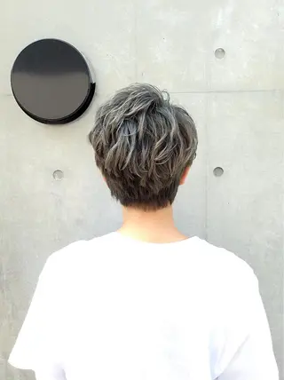 ショート カラー ✨髪質改善縮毛矯正✨ 宇田川修平のヘアスタイル