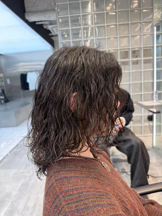 セミロング パーマ fifth 児玉達哉 当日予約🙆のヘアスタイル