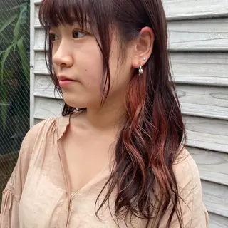 ロング カラー 🪭risa 暖色/レイヤー🪭のヘアスタイル