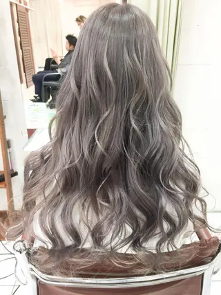 ロング カラー ヘアアレンジ モテ髪透明感❤️ デイズヘアカラーのヘアスタイル