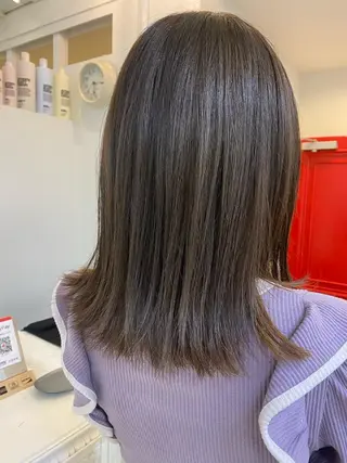 ミディアム カラー ヘアアレンジ マツエク・マツパ アイブロウ 透明感カラー🫧ヘア セット🫧松本菜月の眉毛・アイブロウイメージ