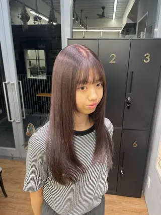 ロング カラー 🎀ときの/髪質改善 透けッ暖色カラー🪞のヘアスタイル