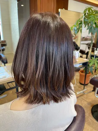 ミディアム 仙石 愛のヘアスタイル