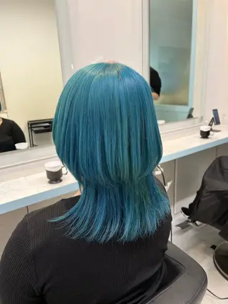 ミディアム カラー ブリーチカラー 🩵MIZUKIのヘアスタイル
