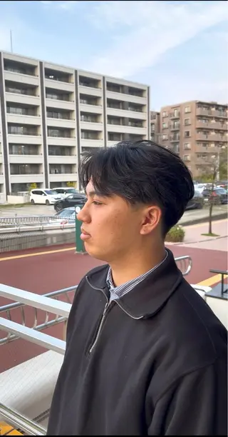 ショート 颯/ピンパーマ/ウル フ/カットモデル募集のヘアスタイル