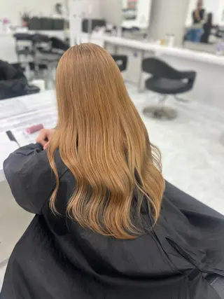 ロング まろっと艶感ブラウン ベージュ🤍まなかのヘアスタイル