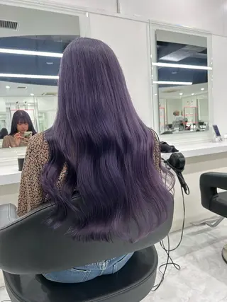 セミロング カラー 渋谷人気1位✨カラー 縮毛、髪質改善のヘアスタイル