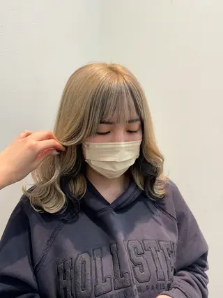 ミディアム 堀越 美羽のヘアスタイル