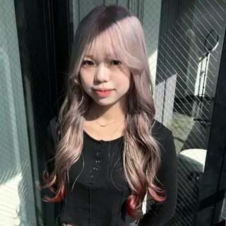 ロング カラー 💫miyu💫デザ インカラー/アレンジのヘアスタイル