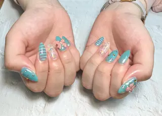 ネイル 🩵atelier- 01 優奈🩵のネイルデザイン