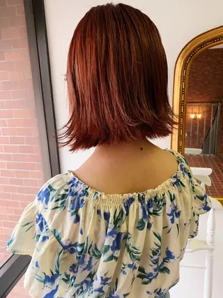 ミディアム 丹羽大喜 縮毛矯正/美髪矯正のヘアスタイル