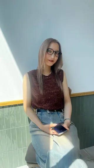 ロング カラー 赤みゼロ/透明感 カラー🌿KANTAのヘアスタイル