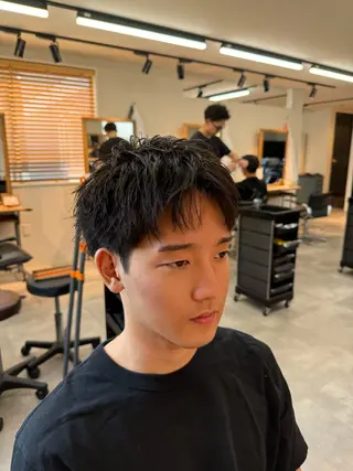 パーマ メンズ 韓国ヘア特化/メン ズパーマ特化/下田のヘアスタイル