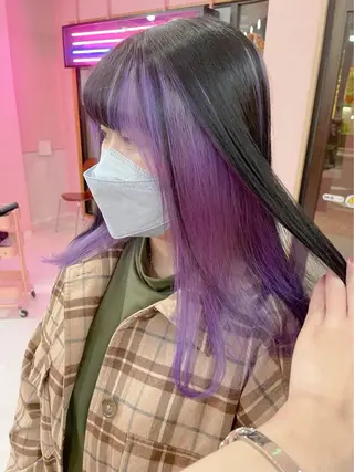 セミロング 島川 蒼梧のヘアスタイル