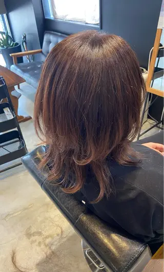 ミディアム 💫縮毛矯正/ カット💫徳永あい子のヘアスタイル