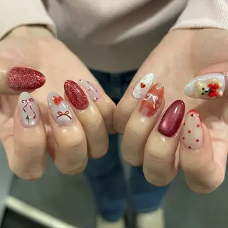 ネイル パラあり！フィルイン 美フォルムのネイルデザイン