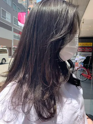 ロング カラー 平野 優奈のヘアスタイル