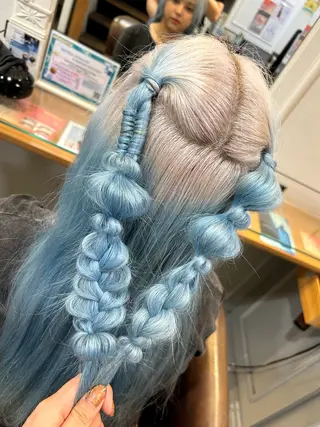 ヘアアレンジ 韓国ヘアー🇰🇷 MIWAのヘアスタイル