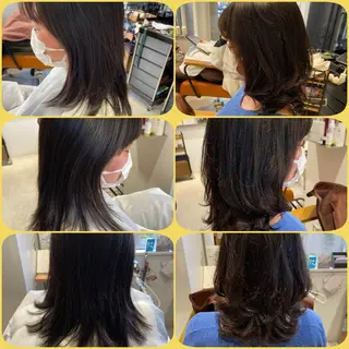 ミディアム 代表　しみず としやのヘアスタイル