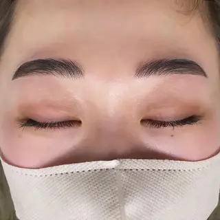 アイブロウ 韓国風 束感まつ毛 🦋sanacoのマツエク・マツパデザイン